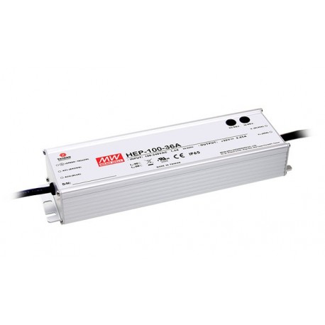 HEP-100-24A MEANWELL AC-DC Single output industrial power supply with PFC, Output 24VDC / 4A, Vo-Io adjust w..