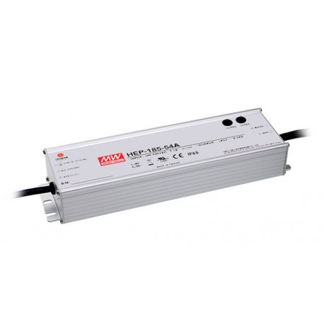 HEP-185-36A MEANWELL AC-DC Single output industrial power supply with PFC, Output 36VDC / 5.2A, Vo-Io adjust..