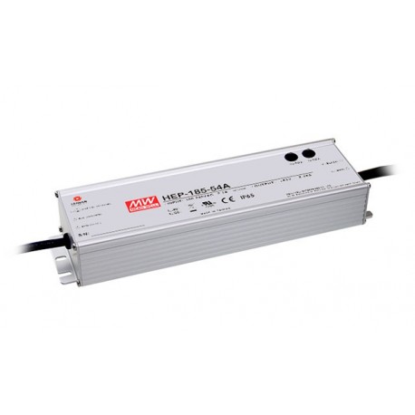 HEP-185-36A MEANWELL Alimentazione AC-DC uscita singola con PFC, Uscita 36 / 5.2, Vo-Io attenuazione con pot..