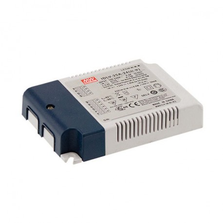 IDLV-25A-60 MEANWELL LED-Driver mit konstantspannung (CV), Eingang 90-295VAC Ausgang 60VDC / 0.42 A, Abschwä..