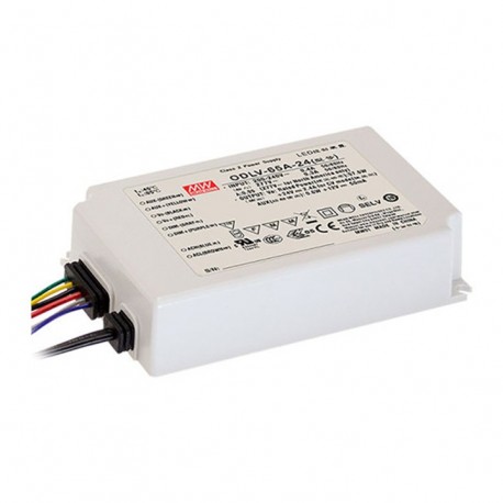 ODLV-65A-60 MEANWELL LED Driver постоянного напряжения (CV) с ккм, Вход 180-295VAC, Выход 60В / 1.08 A, зату..