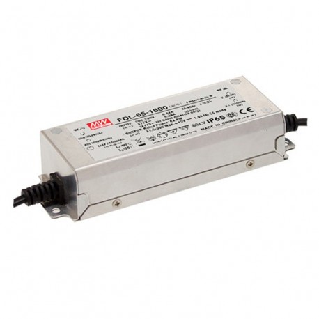 FDL-65-1800 MEANWELL Драйвер LED AC-DC Постоянный Ток (CC) с активным PFC, 36VDC / 1,8 A