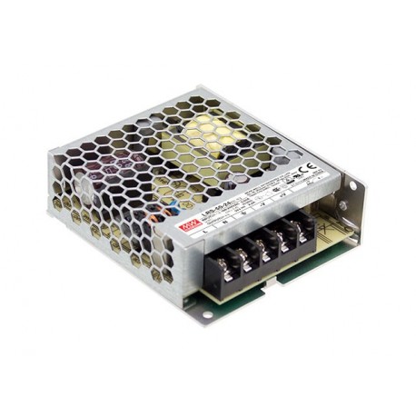 LRS-50-12 MEANWELL Netzteil AC/DC geschlossene Bauform, AC-Universaleingang, Ausgang 12VDC / 4.2 A Bis 5G Vi..