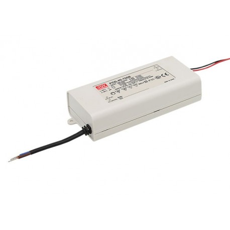 PCD-40-350B MEANWELL Драйвер LED AC-DC один выход Постоянного Тока (CC), Выход 0,35 / 65-115VDC, смягчение у..