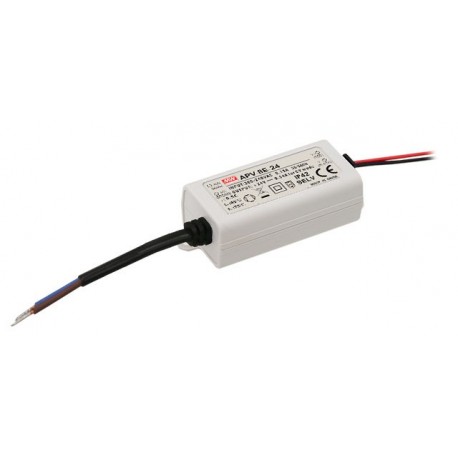 APV-8E-5 MEANWELL AC-DC Single output LED Driver Constant Voltage (CV), Input 180-264VAC, Output 24VDC / 0.3..