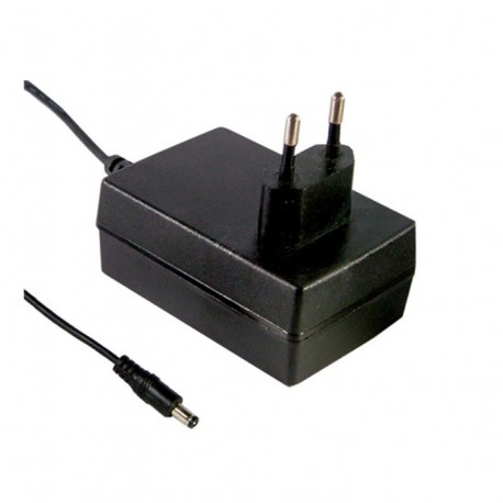 GSC18E-1400 MEANWELL AC-DC Single output wall mount LED power supply (CC) with PFC, Output 13VDC / 1.4A, 2 p..