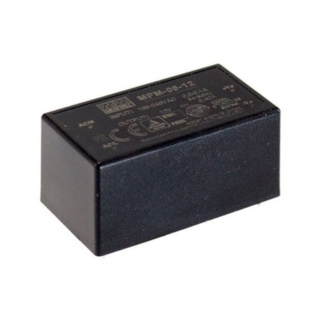 MPM-05-15 MEANWELL AC-DC Single output Medical Encapsulated power supply, Output 15VDC / 0.33A, PCB through ..
