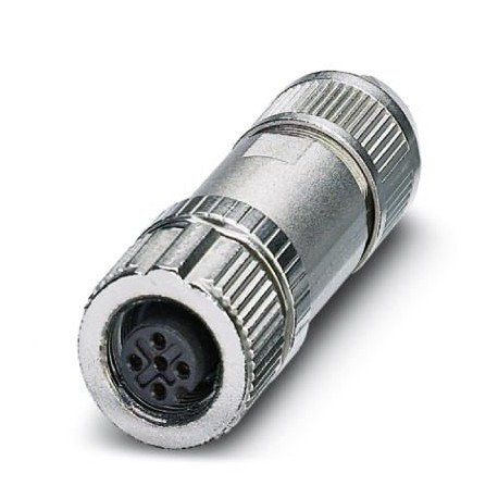 SACC-M12FS-5PL SH 1424660 PHOENIX CONTACT Connector, 5-position, shielded, Socket straight M12, A-coded, Pus..
