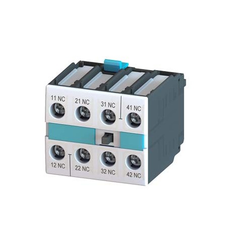 3RH1921-1FA04 SIEMENS Attachable block, 4-pole, 4 NC EN 50005 ! Phased-out product! Successor is SIRIUS 3RH2