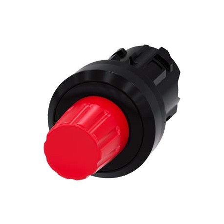 3SU1000-0HC20-0AA0 SIEMENS stop button, 22 mm, round, plastic, red, pushbutton raised, latchable after pushi..