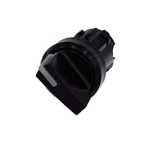 3SU1002-2BC10-0AA0 SIEMENS Selector iluminable, 22 mm, redondo, plástico, negro, muletilla corta, 2 posicion..