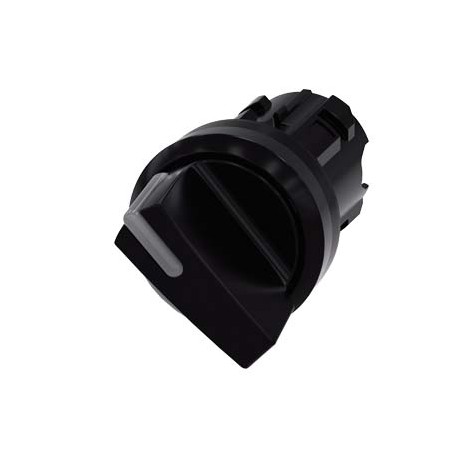 3SU1002-2BF10-0AA0 SIEMENS Illuminable selector switch, 22 mm, round, plastic, black, Selector switch short,..