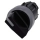 3SU1032-2BC10-0AA0 SIEMENS Illuminable selector switch, 22 mm, round, plastic with metal front ring, black, ..
