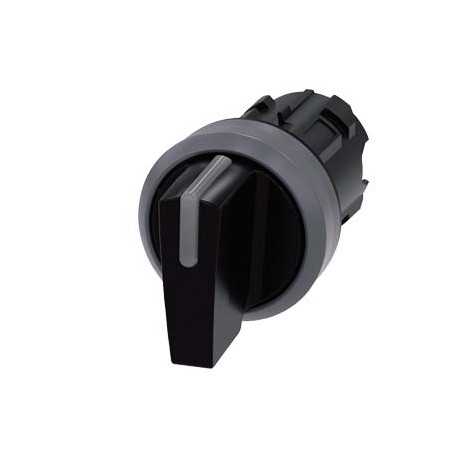 3SU1032-2BN10-0AA0 SIEMENS Illuminable selector switch, 22 mm, round, plastic with metal front ring, black, ..