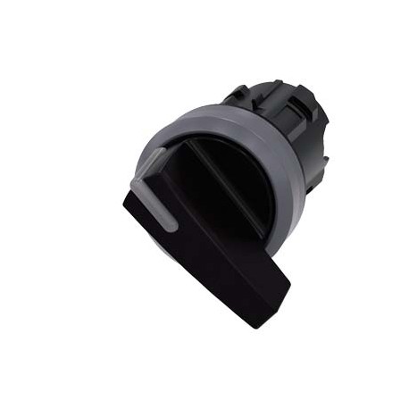 3SU1032-2CF10-0AA0 SIEMENS selettore illuminabile, 22 mm, rotondo, plastica con ghiera in metallo, nero, sel..