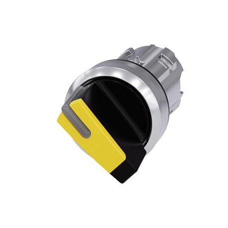 3SU1052-2BF30-0AA0 SIEMENS Illuminable selector switch, 22 mm, round, metal shiny, yellow, Selector switch s..