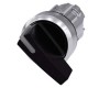 3SU1052-2CF10-0AA0 SIEMENS Illuminable selector switch, 22 mm, round, metal shiny, black, Selector switch lo..