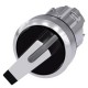 3SU1052-2FC60-0AA0 SIEMENS Illuminable selector switch, 22 mm, round, metal shiny, white, Selector switch sh..