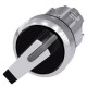 3SU1052-2FF60-0AA0 SIEMENS Illuminable selector switch, 22 mm, round, metal shiny, white, Selector switch sh..