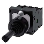 3SU1100-7AF10-1QA0 SIEMENS Coordinate switch, 22 mm, round, plastic, black, 4 switch positions, momentary co..