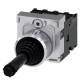 3SU1150-7BF88-1QA0 SIEMENS Coordinate switch, 22 mm, round, metal shiny, black, 4 switch positions, momentar..