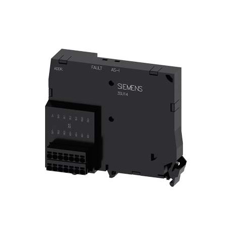 3SU1400-1EK10-6AA0 SIEMENS AS-Interface module, 4 inputs and 4 outputs, black, Spring-type terminal (push-in..