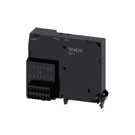 3SU1400-2EK10-6AA0 SIEMENS AS-Interface module, 4 inputs and 4 outputs, black, Spring-type terminal (Push-in..