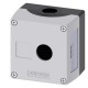 3SU1801-0AA00-0AB1 SIEMENS Enclosure for command devices, 22 mm, round, Enclosure material plastic, enclosur..