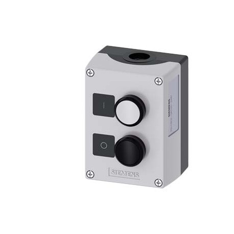 3SU1802-0AC00-2AB1 SIEMENS Boîtier pour appareils de commande, 22 mm, rond, matériau du boîtier : plastique,..
