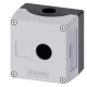 3SU1851-0AA00-0AB1 SIEMENS Enclosure for command devices, 22 mm, round, Enclosure material metal, enclosure ..