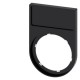 3SU1900-0AG10-0AA0 SIEMENS Label holder, 22mm, flat, Frame rounded off at the bottom black, for labeling pla..