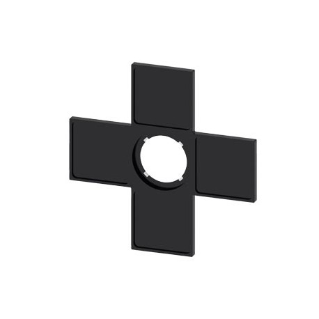 3SU1900-0AM10-0AA0 SIEMENS Label holder for Coordinate switch, 22mm, 4 switch positions, black, for labeling..