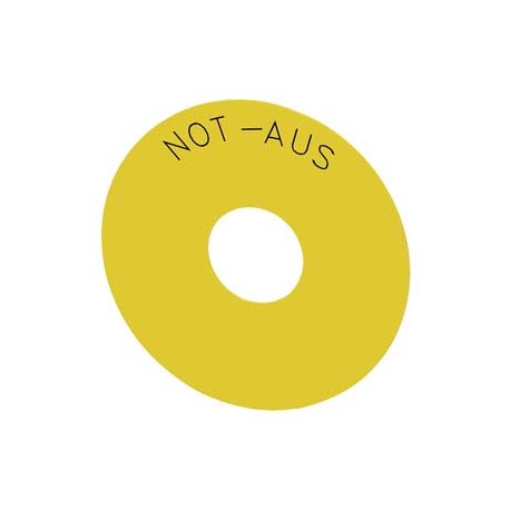 3SU1900-0BC31-0AS0 SIEMENS Étiquettes sous collerette ronde pour boutons-poussoirs coup de poing d'ARRÊT D'U..