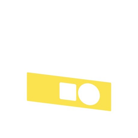 3SU1900-0BF31-0AA0 SIEMENS Backing plate for EMERGENCY STOP mushroom pushbutton in the enclosure, yellow, wi..