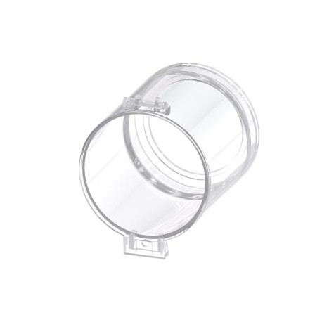 3SU1900-0EL70-0AA0 SIEMENS Capot plombable pour bouton, haut, 22 mm, collerette, haut, crénelé, transparent