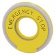 3SU1901-0BD31-0DA0 SIEMENS Washer round for EMERGENCY STOP mushroom pushbutton, yellow, illuminated, thickne..