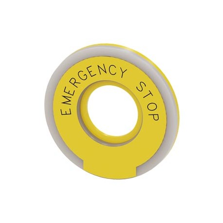3SU1901-0BD31-0DA0 SIEMENS Rondelle ronde pour boutons-poussoirs coup de poing d'ARRÊT D'URGENCE jaune, lumi..