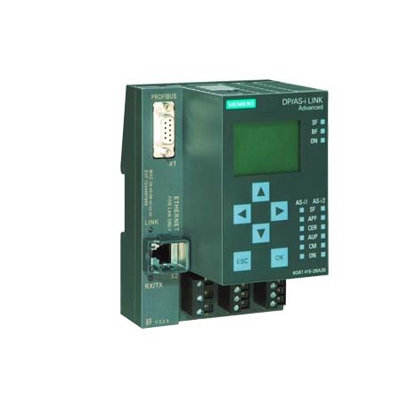 6GK1415-2BA20 SIEMENS SIMATIC NET, DP/AS-Interface Link advanced, Gateway PROFIBUS DP/AS-Interface with mast..