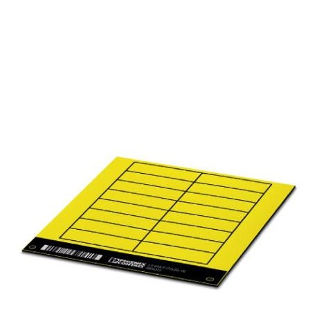 LS-EMLP (72X20) YE 0804372 PHOENIX CONTACT Marcador de aparatos, Codo, amarillo, sin rotular, rotulable con:..