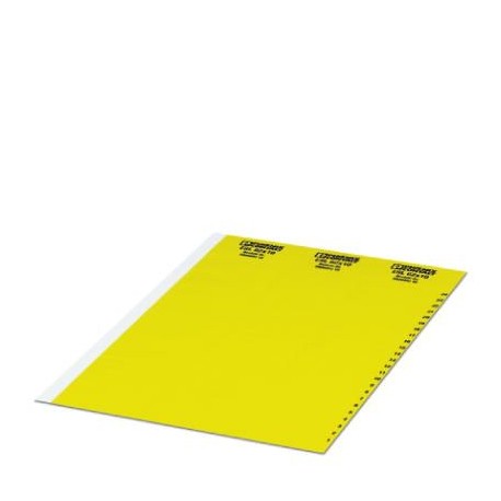 ESL 62X10 YE 0821195 PHOENIX CONTACT Strip labeling, Elbow, yellow, unlabeled, rotulable with: printing Syst..