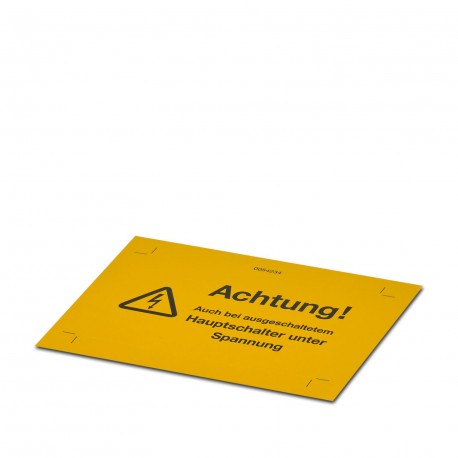 WS-K 1004500 PHOENIX CONTACT Etiquette d'avertissement