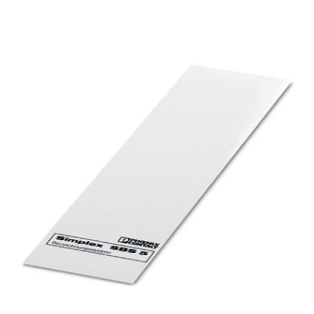 SBS 5:UNBEDRUCKT 1007219 PHOENIX CONTACT Card adhesive strips, Card, white, unlabeled, rotulable with: Plott..