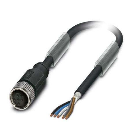 SAC-5P-10,0-PUR/M12FS SH BK 1512319 PHOENIX CONTACT Câbles pour capteurs/actionneurs