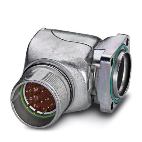 RF-12P1N8AAF00 1607234 PHOENIX CONTACT Conect. enchuf. for apar. wall delant., bent, fixed, Locking screw, M..