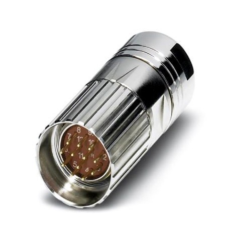RF-12P2S8A80DU 1607264 PHOENIX CONTACT Conector enchuf. para cables, recto, Bloqueo por tornillo, M23, númer..
