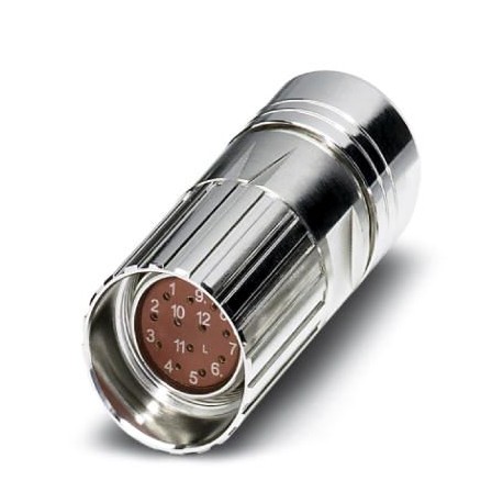 RF-12S2S8A80DU 1607310 PHOENIX CONTACT Conector para cables, recto, Bloqueo por tornillo, M23, número de pol..