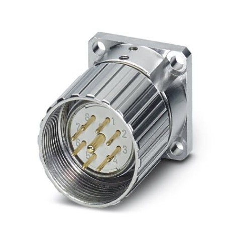 RC-09P1N12YF00 1610437 PHOENIX CONTACT Conector enchufable para aparatos pared anterior con tuerca moleteada..