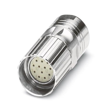 RF-12F2N1280DU 1615816 PHOENIX CONTACT Conector enchuf. para cables, recto, Bloqueo por tornillo, M23, númer..