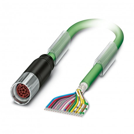 K-17 OE/2,0-E01/M17 F8 1624780 PHOENIX CONTACT Enchufe de cable recubierto de plástico, M17-Hembra, recto re..