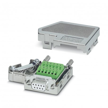 SUBCON-PLUS F4 2744089 PHOENIX CONTACT Conector D-SUB, conector hembra de 9 polos, dos entradas de cables ba..